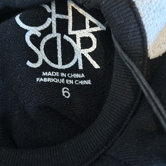 NWT, Chaser, Boys, Crewneck sweatshirt, textured lightning bolts on sleeves - Picture 4 of 5